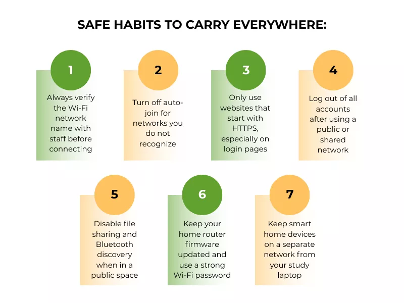  7 safe habits to carry everywhere while using Wi-Fi for safe login