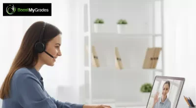 The image shows How to Communicate with My Online Class Tutor in an online class