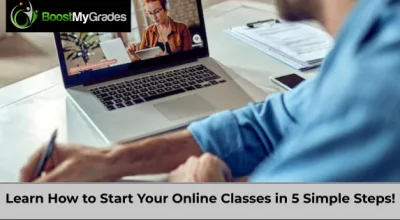 Learn how to start your online classes in 5 simple steps, and enjoy learning from home